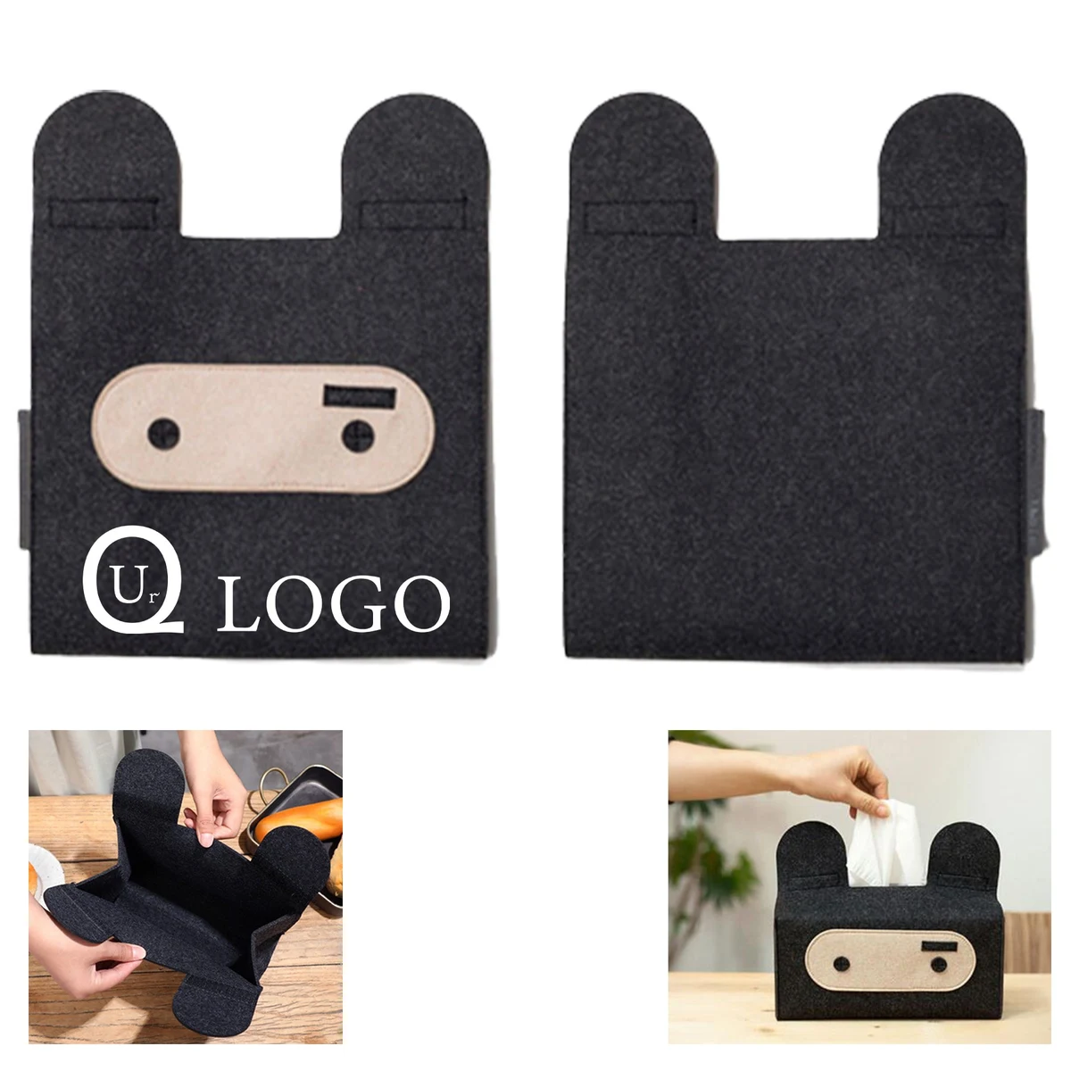 Foldable Felt Tissue Box 1