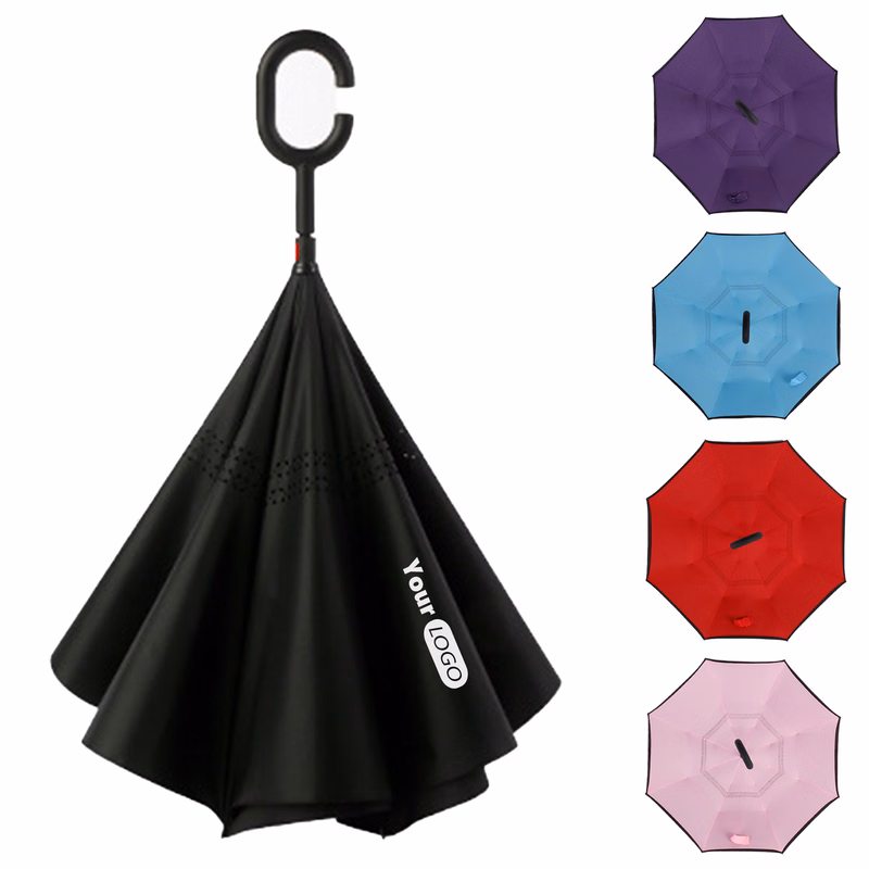 Polyester Convenient Inverted Umbrella