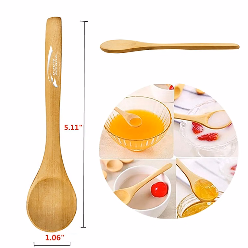 Handmade Small Wooden Spoon Multifunction In Stock Ladle