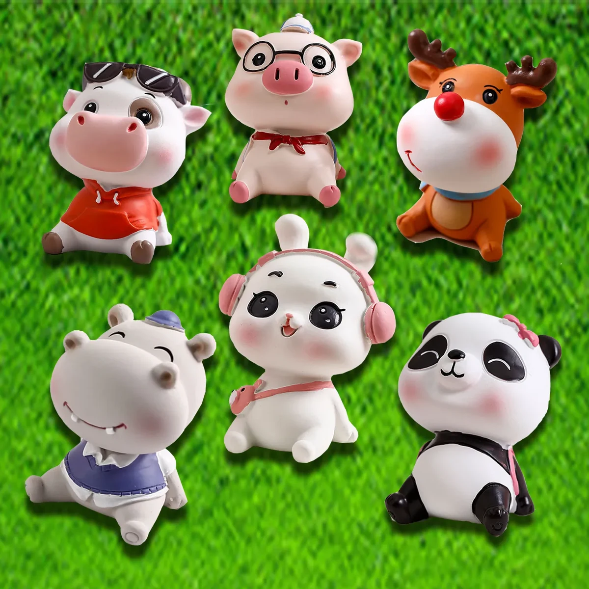 Cute Piggy Toy Car Dashboard Ornaments 1
