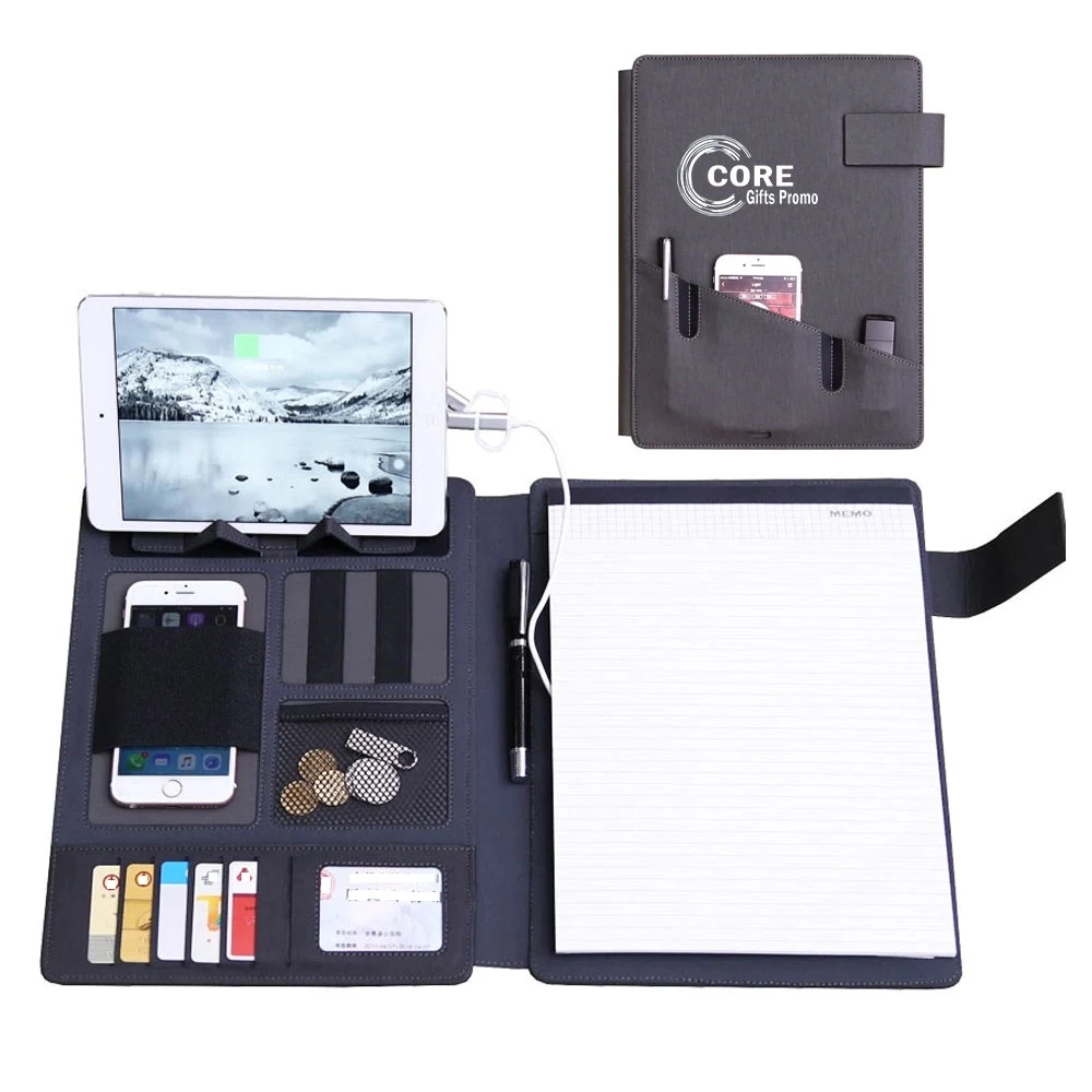 Basics Professional Padfolio With Phone Stand Portfolio 1