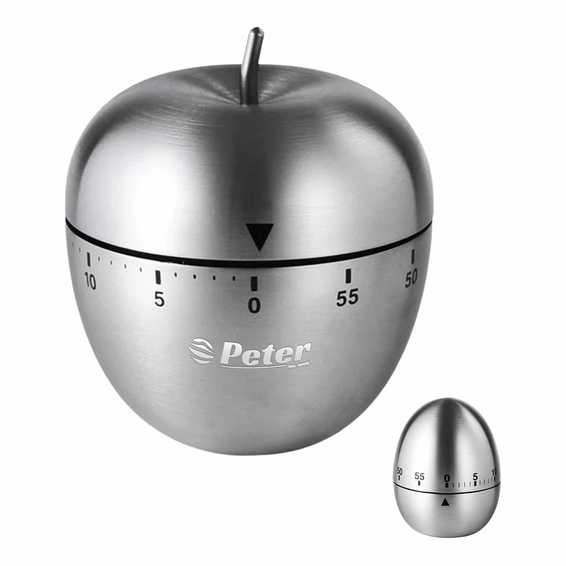 Stainless Steel Creative Mechanical Kitchen Timer