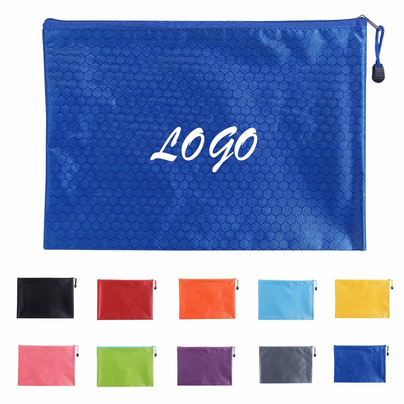 MOQ50 Waterproof Zipper Stationery Bag