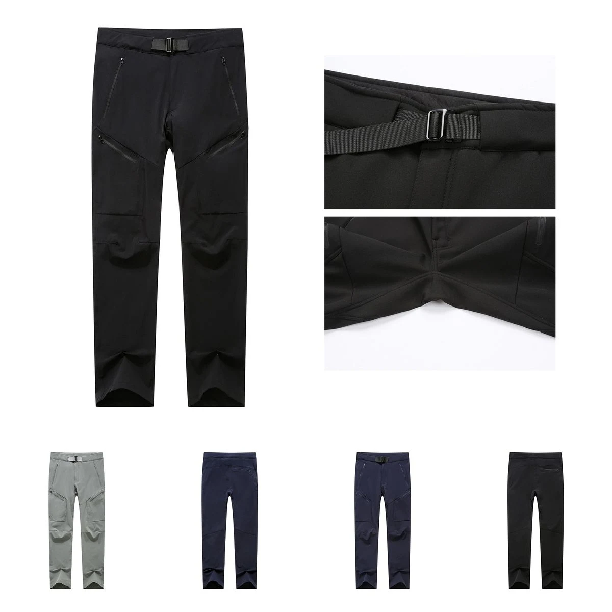Mens Tech Hiking Fleece Softshell Pants 1
