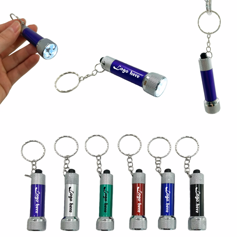 Mini 5 Led Portable Camping Flashlight Keychain