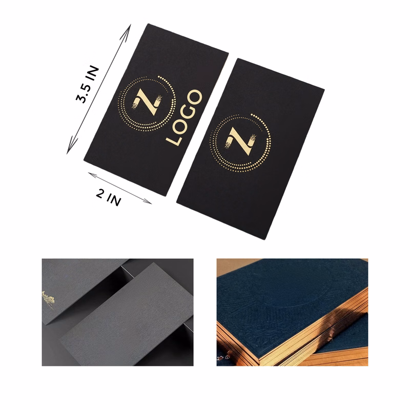 Black Card With Gold Foil Business Card