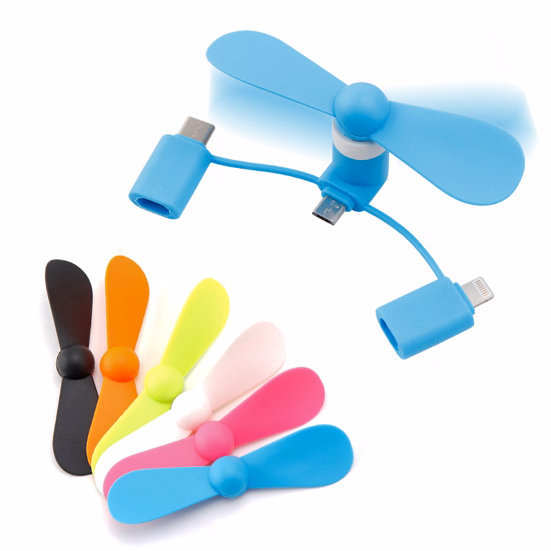3 In 1 Portable Cell Phone USB Mini Fan