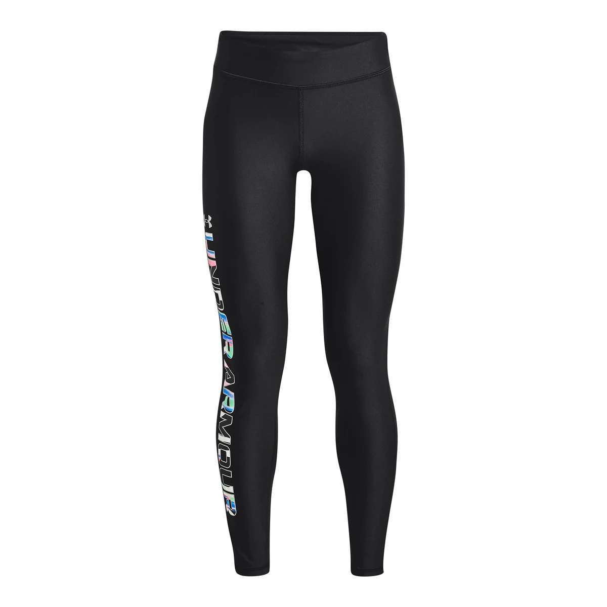 Girls' HeatGear Print Branded Leggings 1