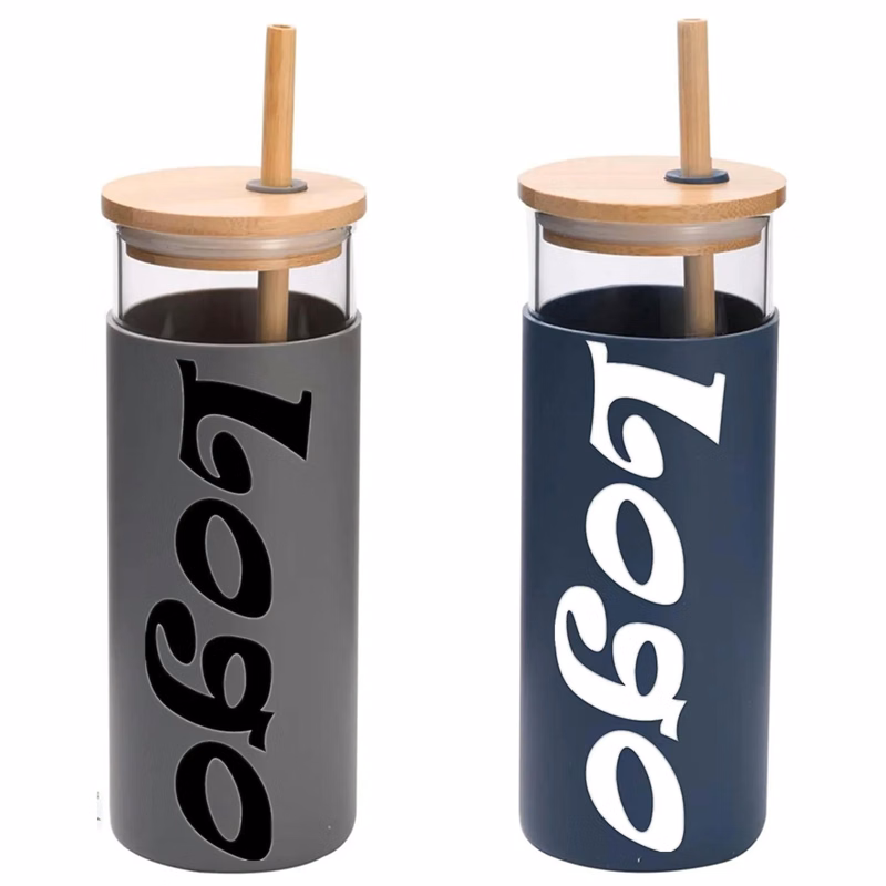 Glass Tumbler With Straw