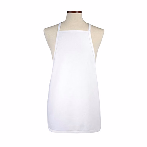 White Adjustable Bib Apron