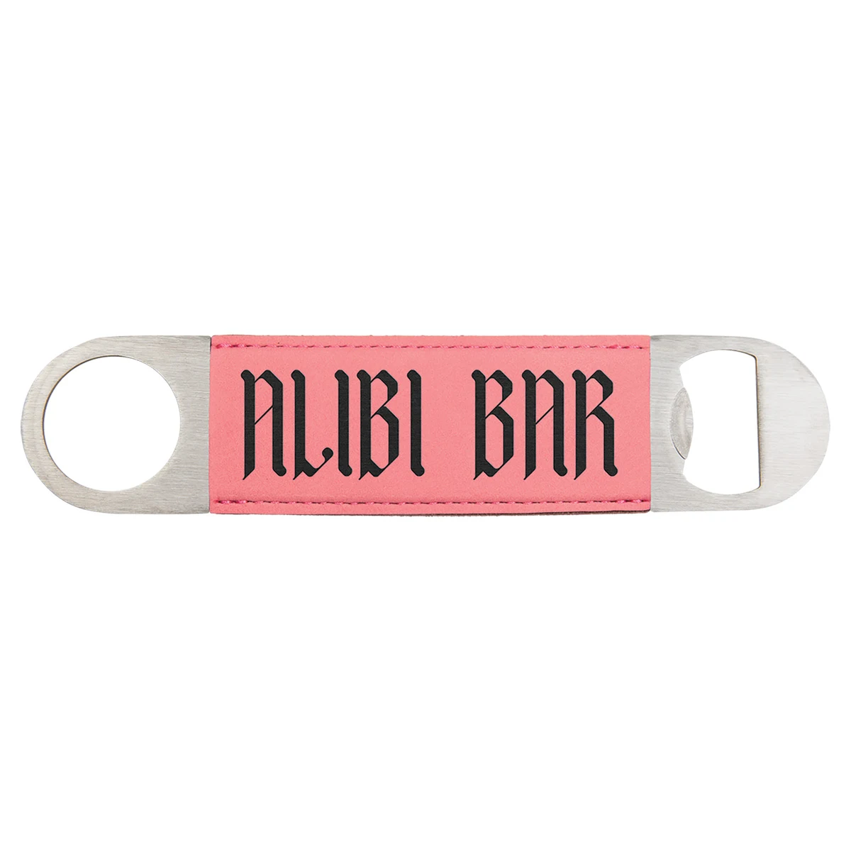 Pink Leatherette Bottle Opener 1