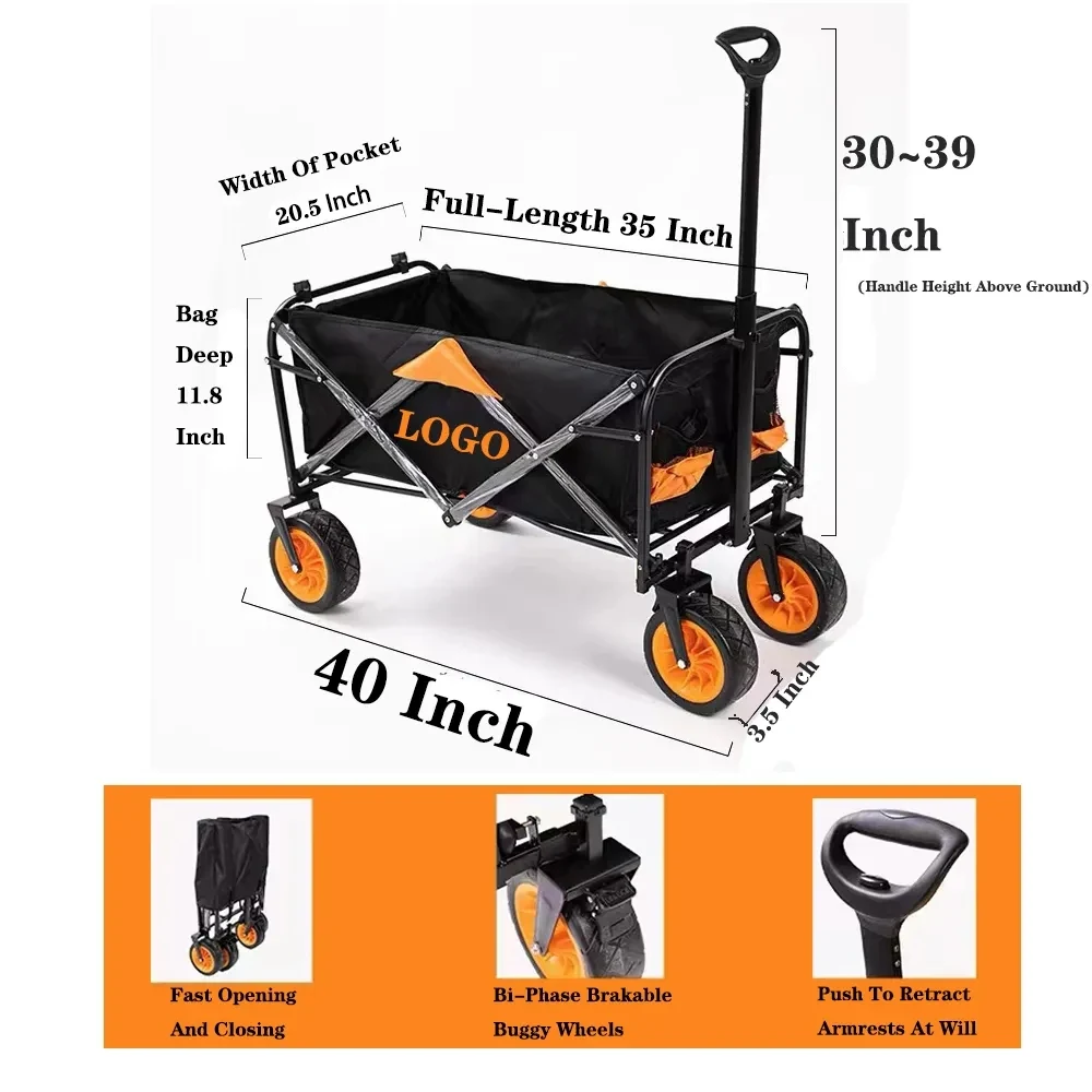 MOQ10 Outdoor Camping Collapsible Carts 1