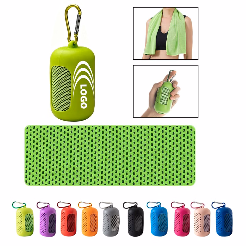 Cooling Towel with Silicone Case MOQ 20