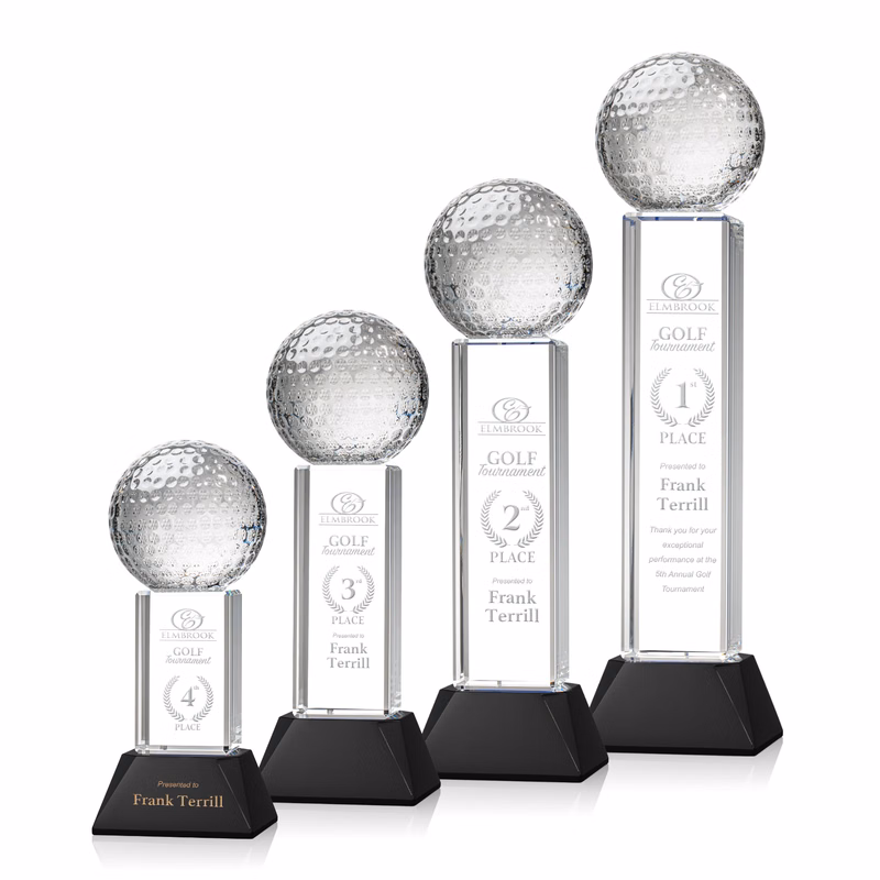 Golf Ball Award on Stowe Base - Black