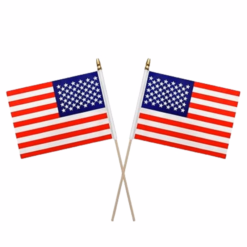 4"??6" Full-Color Double-Sided Printing Handheld Flag