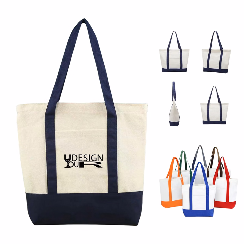 12 Oz Cotton Canvas Boat Tote