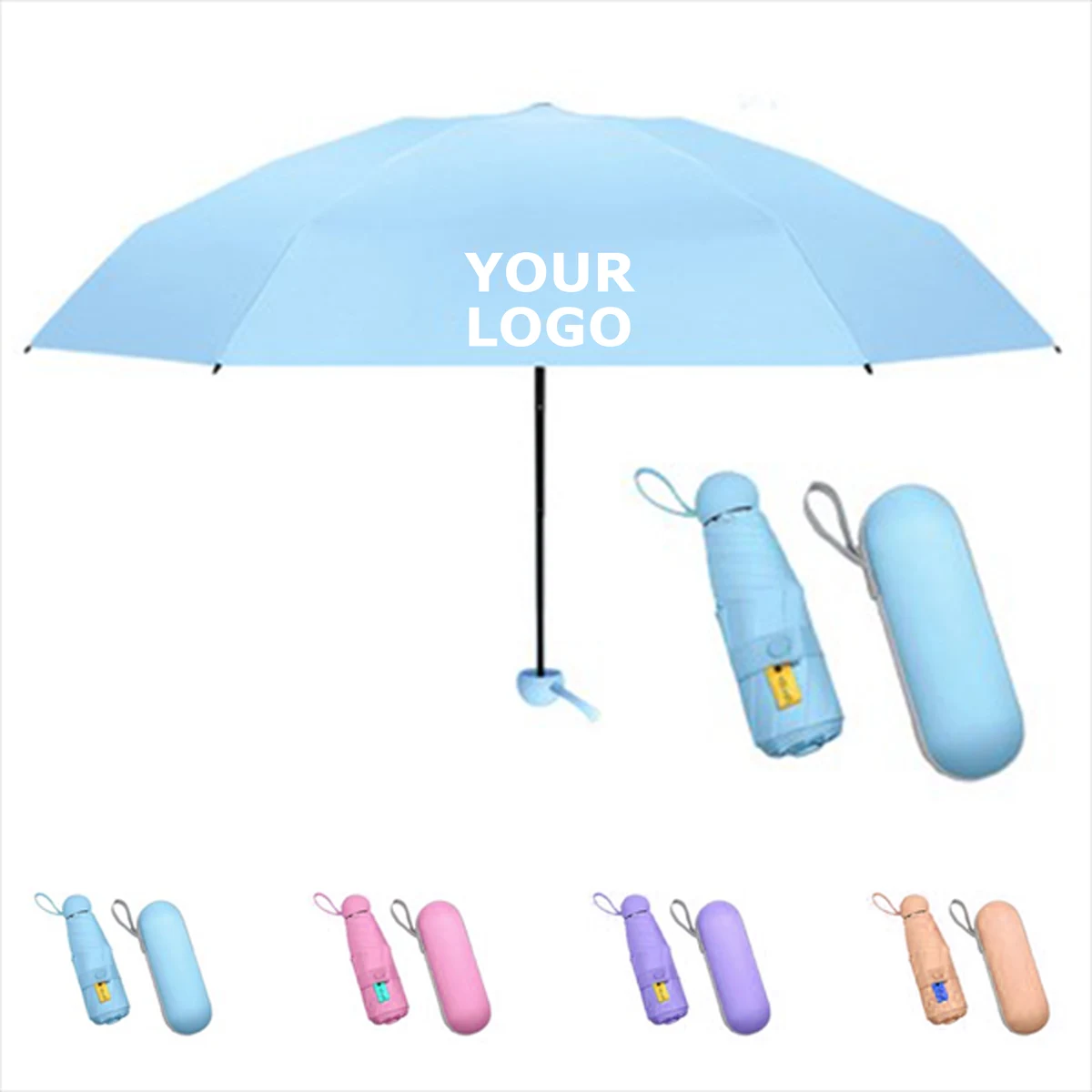 Mini Windproof Sun & Rain Pocket Umbrella 1