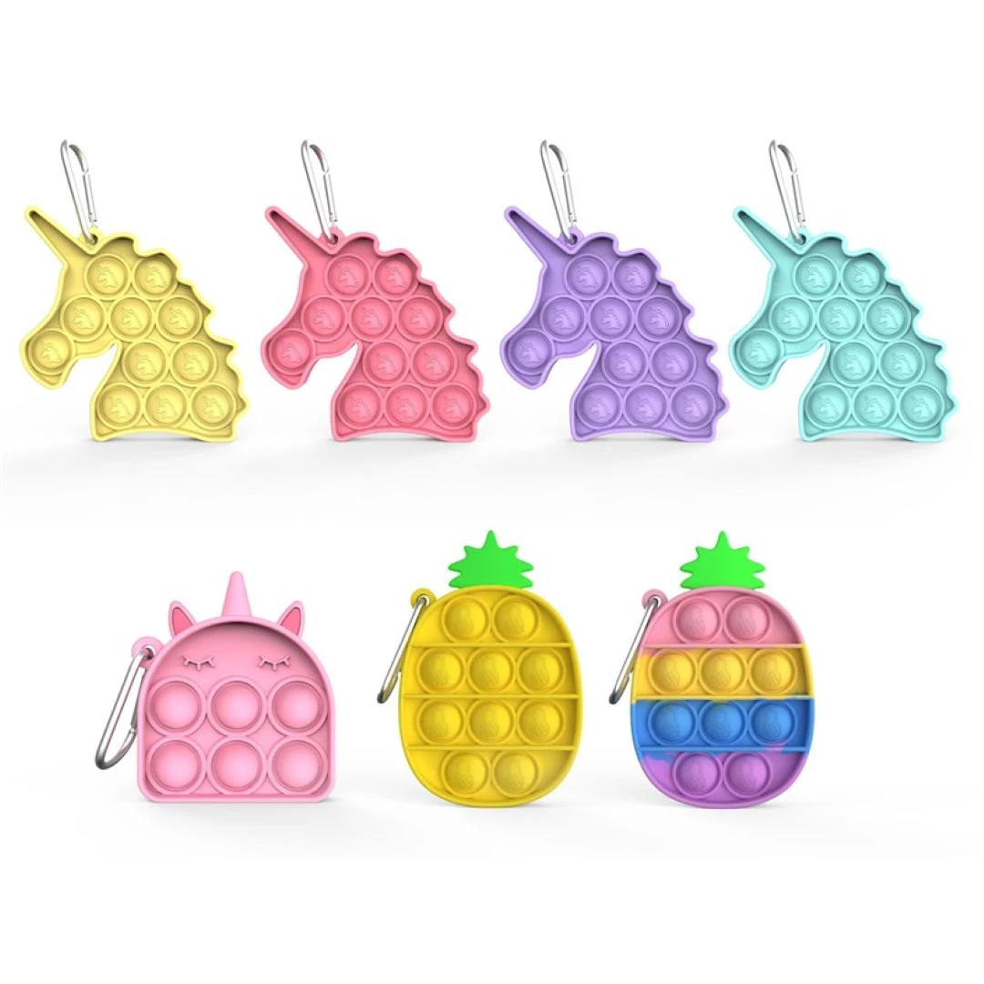 Mini Pop Bubble Sensory Fidget Toys Anxiety Keychain 1