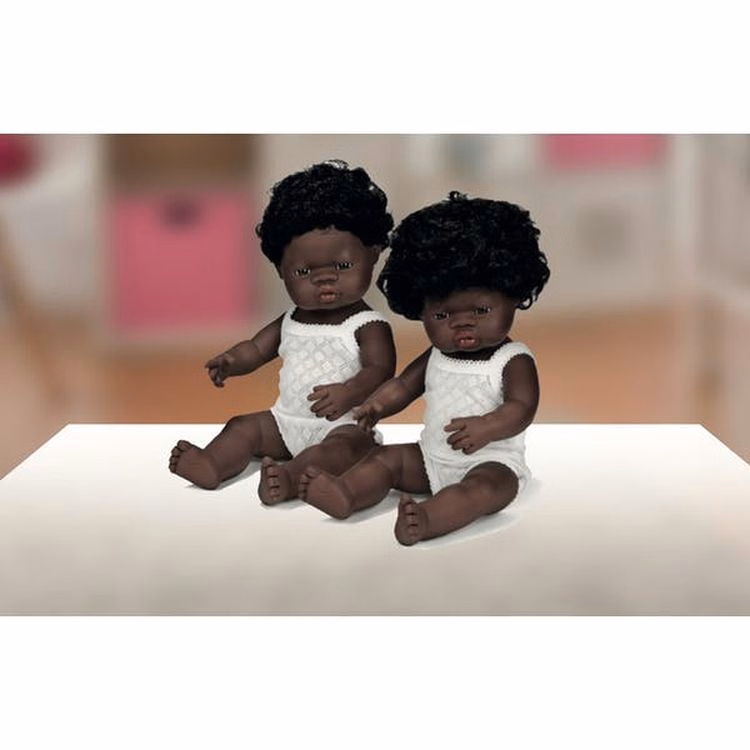 Baby Boy Dolls with Hair - Vinyl 15"