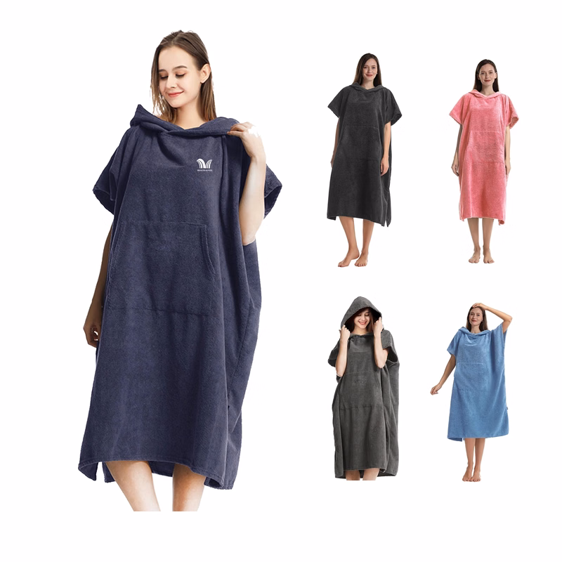 Quick Dry Hooded Towel Poncho