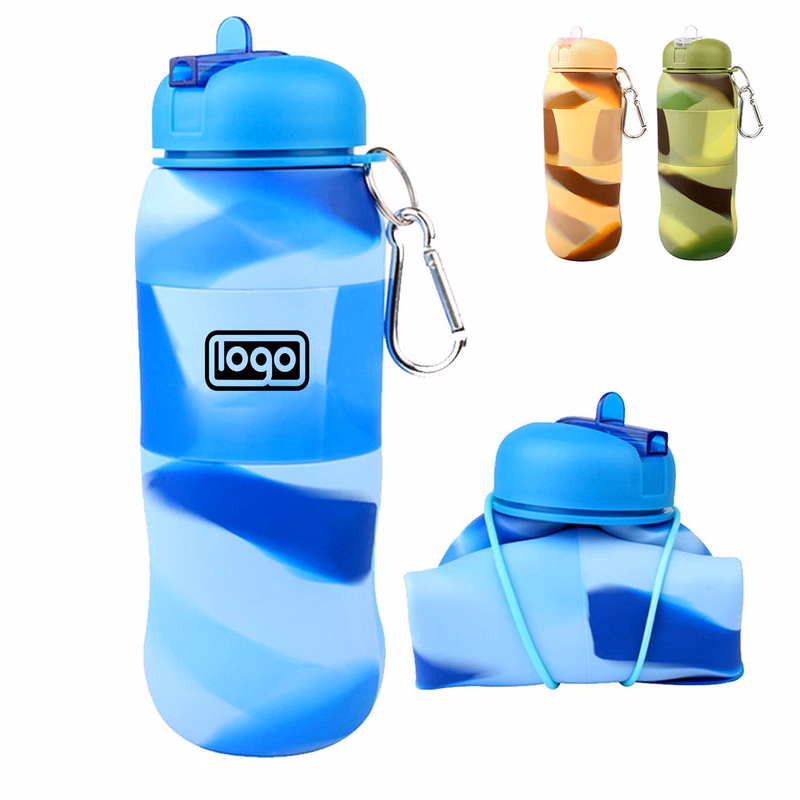 20Oz Silicone Collapsible Portable Water Bottle