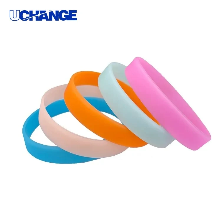 Fluorescent Silicone Bracelet Glow Wristband 1