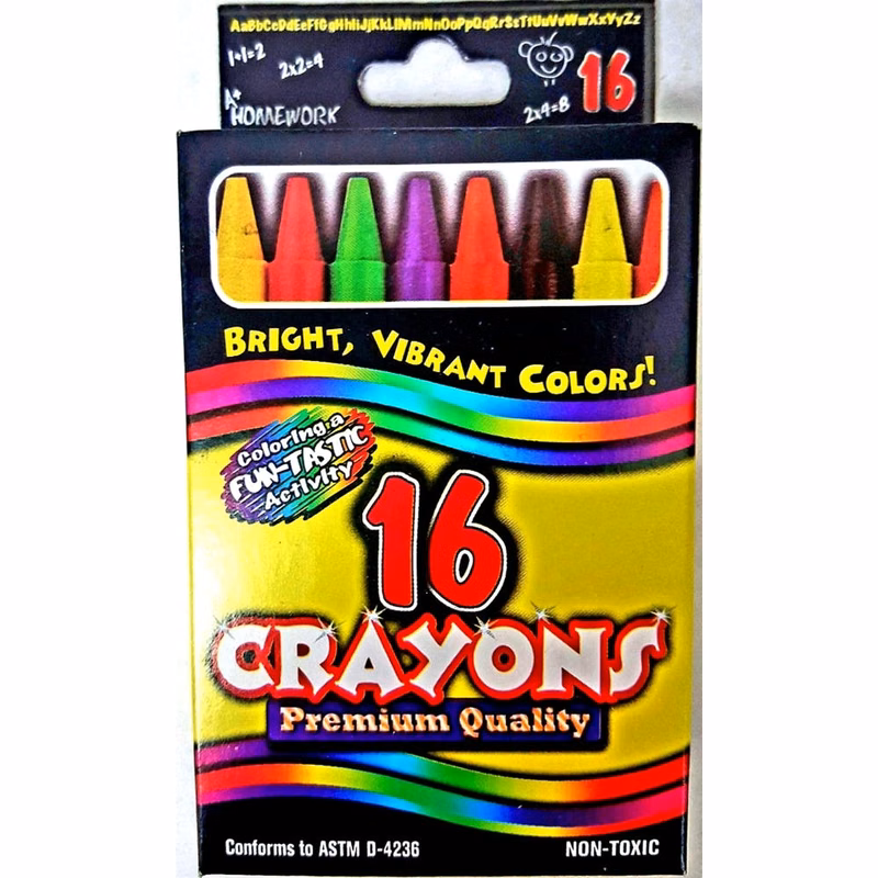 Crayons - 16 Count Vibrant Colors