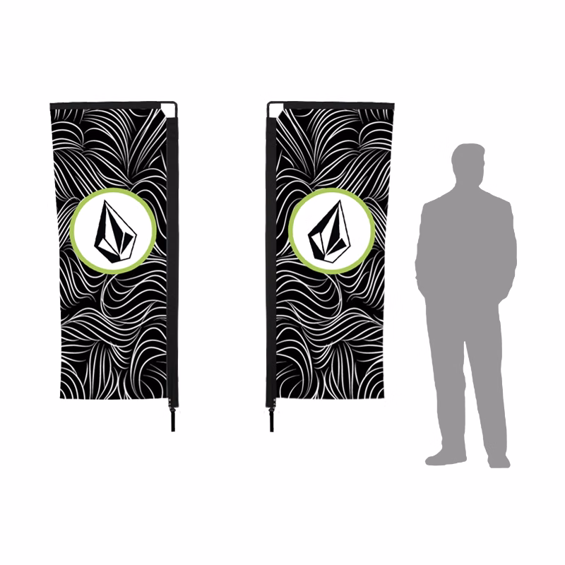 7ft Double Sided Banner Flag w/ Pole