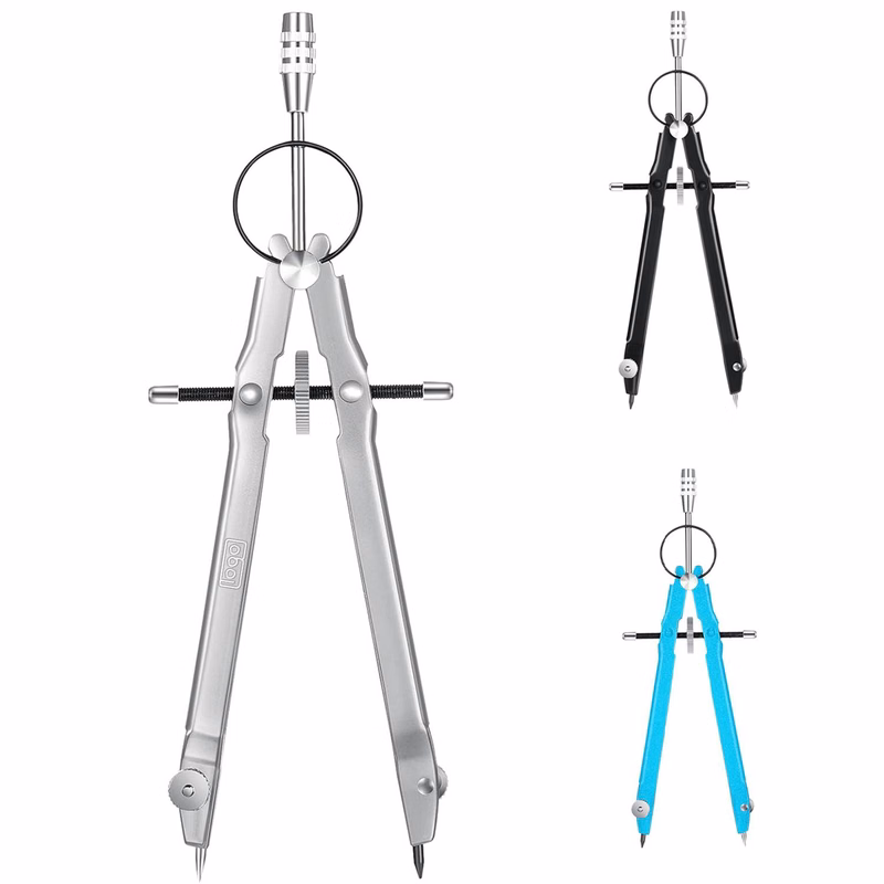 Spring Metal Lockable Drawing Compass