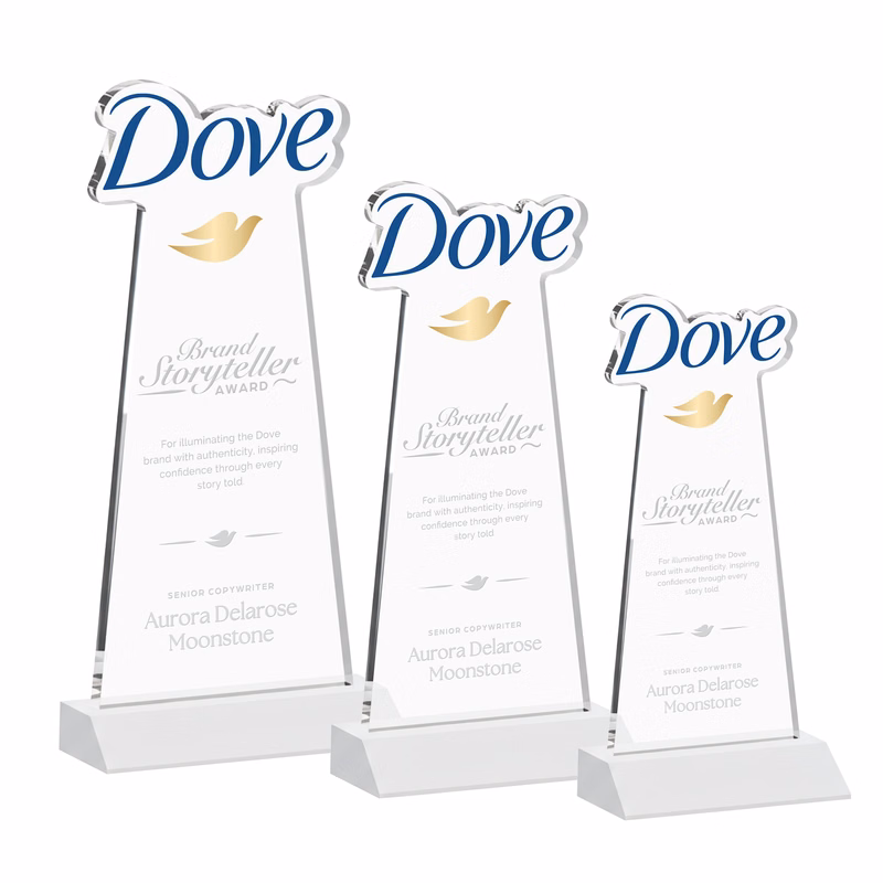 EdgeCraft Tapered Award on Mitered - White (via Air)