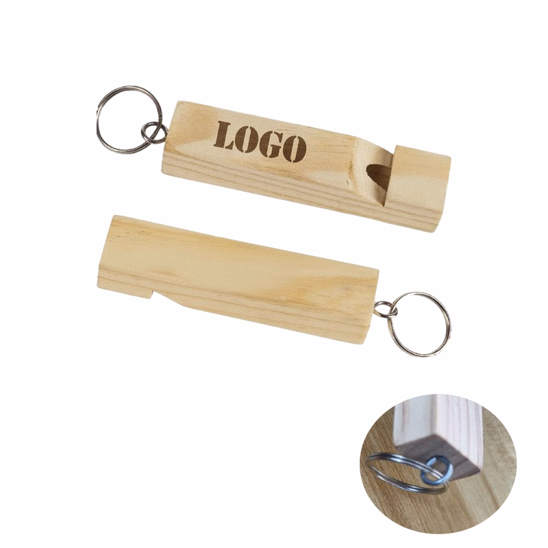 Wooden Whistle Key Chain