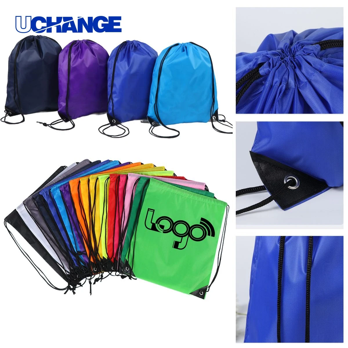 Durable Sports and Travel Drawstring Backpack 1