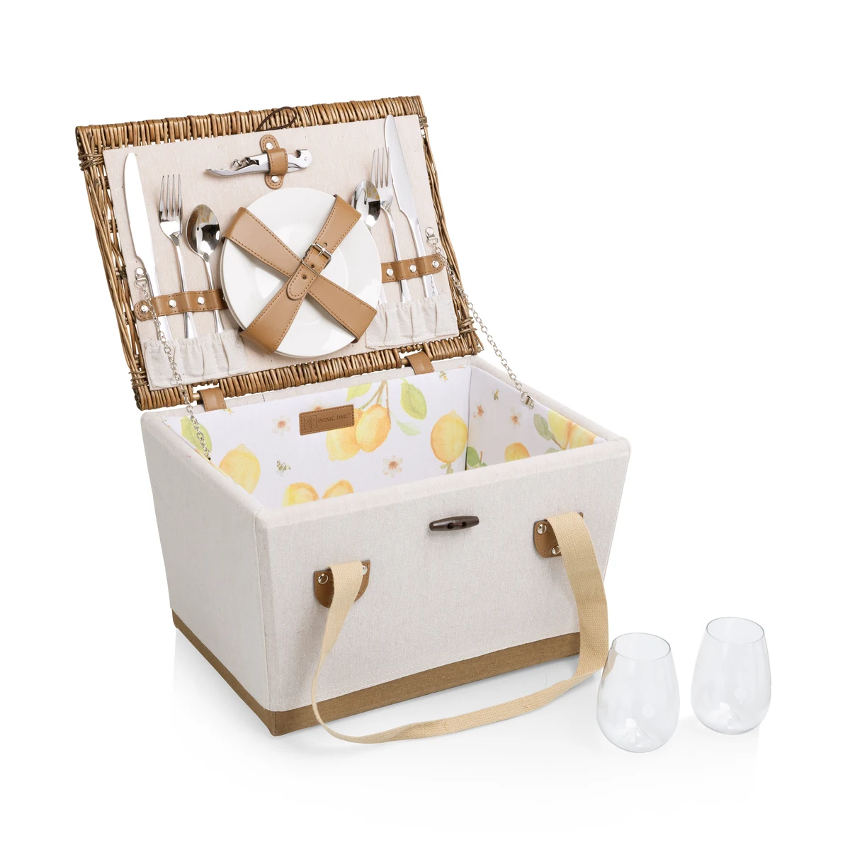 Lemongrove Picnic Basket for 2 1
