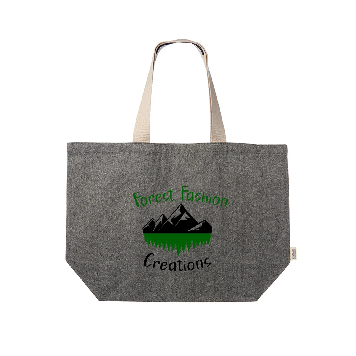 Eco Jumbo Tote Bag (2 Color Imprint), custom tote bag with logo imprint 1