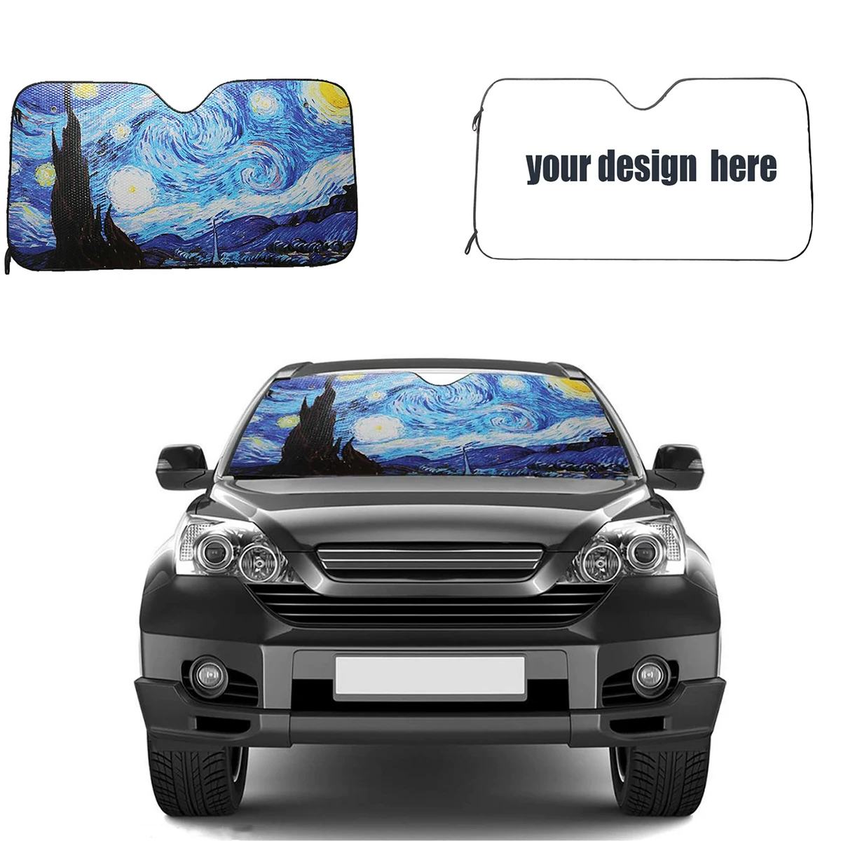 Folding Front Windshield Sunshade 1