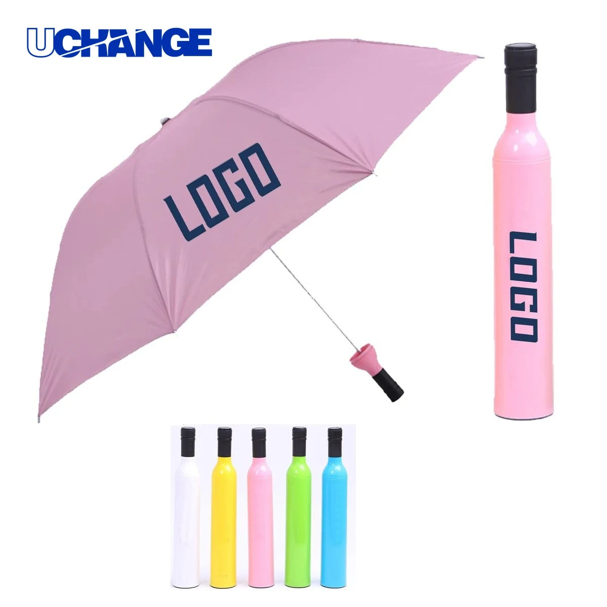 Wine Bottle Folding Umbrella 1