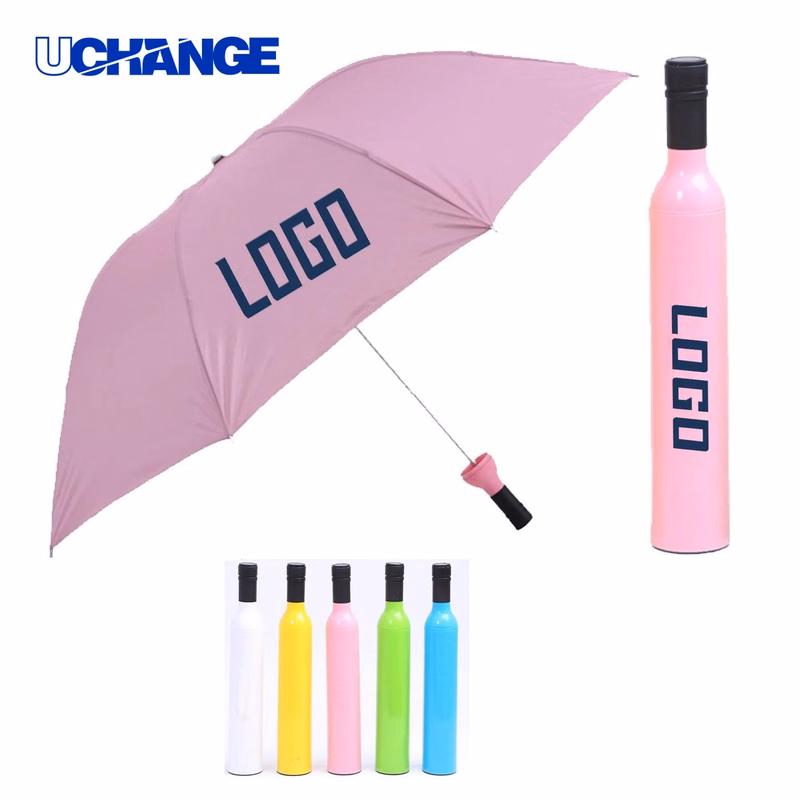 Wine Bottle Folding Umbrella