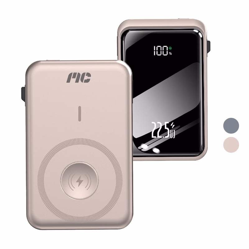 10000mAh Portable Power Bank With Charging Cable & Wireless Charger
