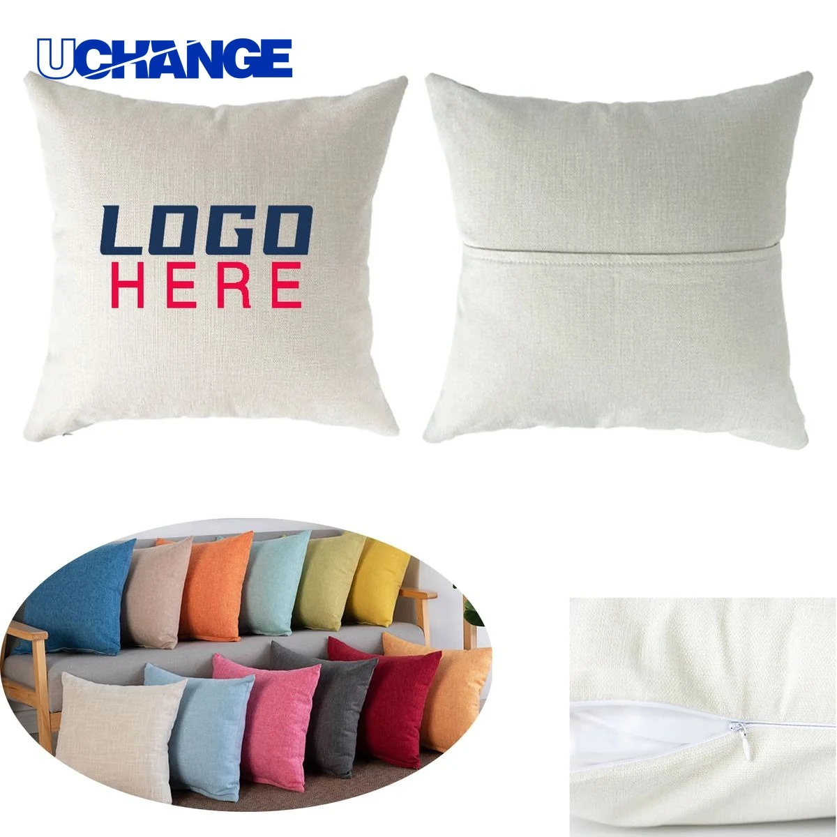 Custom Sofa Square Throw Pillow with Cover for Home Decor 1