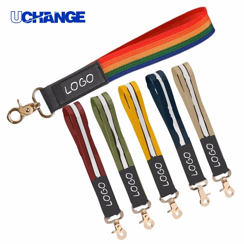 Polyester Wristlet Keychain Holder