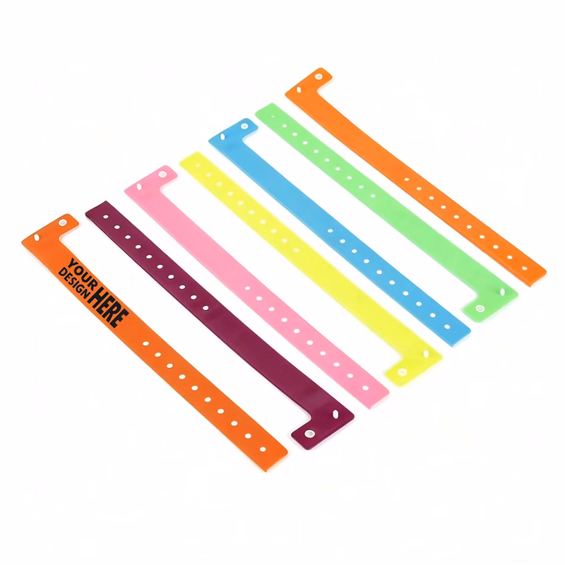 Customizable Single Use PVC Wrist Identification Bands