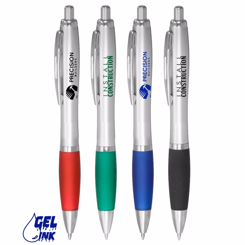 Rio Retractable Gel Pen with Rubber Grip