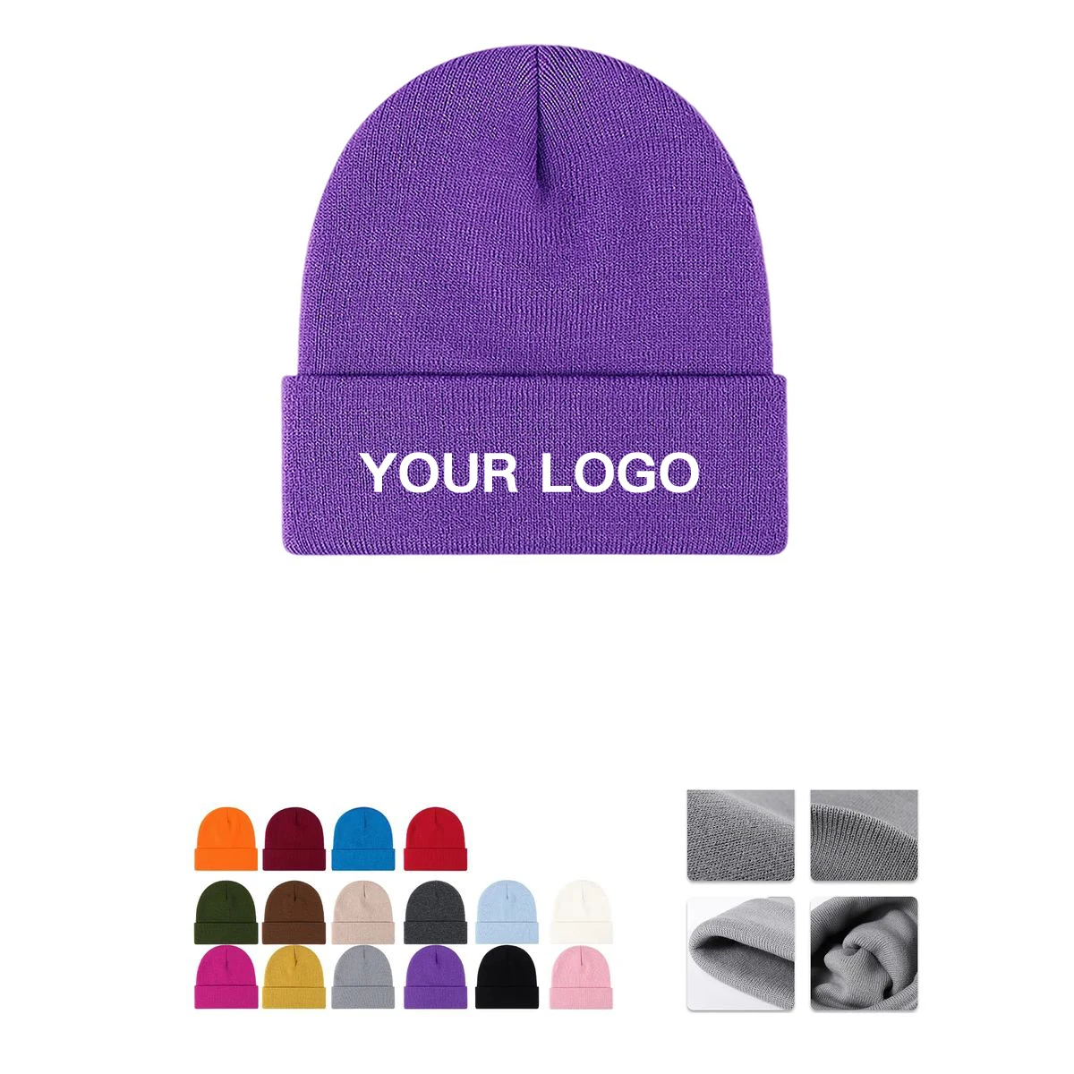 Cuffed Knit Beanie for Cold Weather 1
