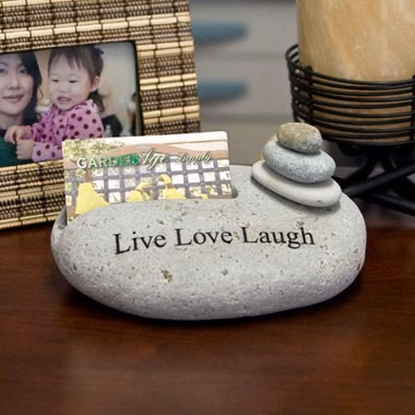 Natural Stone Business Card Holder