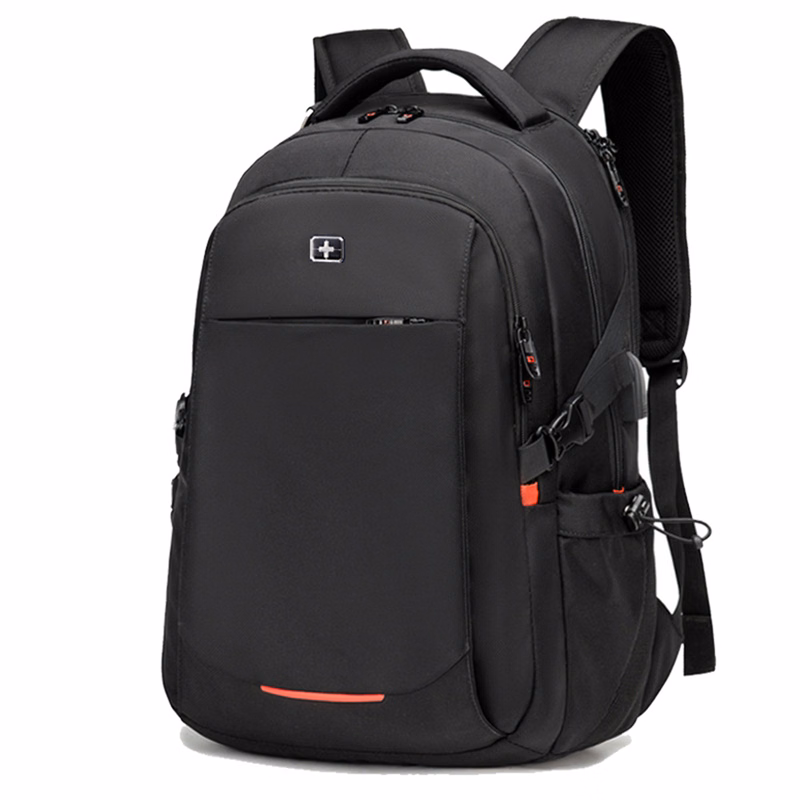 Classic Black Travel Laptop Backpack