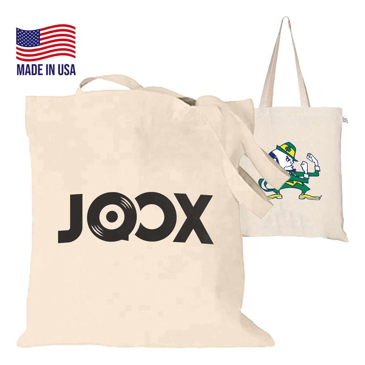 USA-Made 7 oz. Cotton Canvas Tote Bags (13.5" x 15") 1