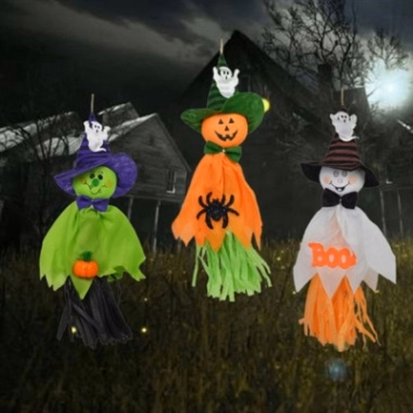 Hotel kindergarten Halloween pumpkin flower pendant