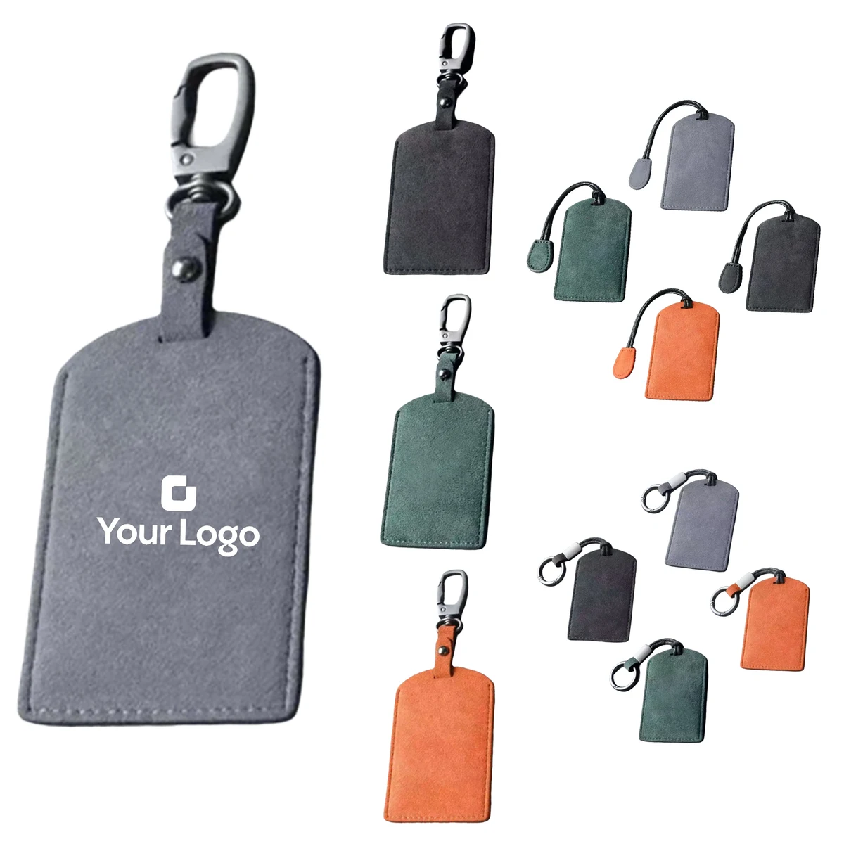 Unisex Suede NFC Blank Card Holder Key Case 1