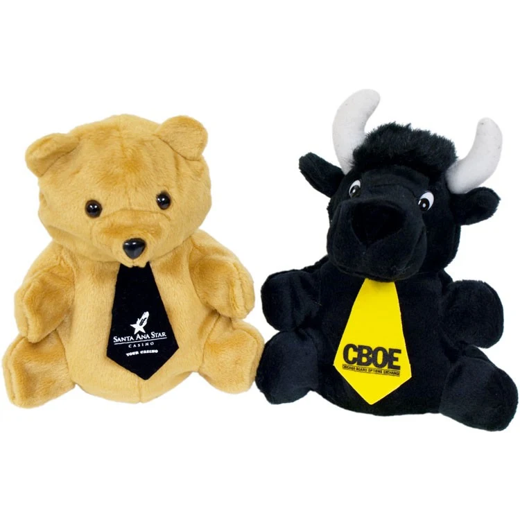 7" Reversible Black Bear / Bull with ties and one color imprints 1