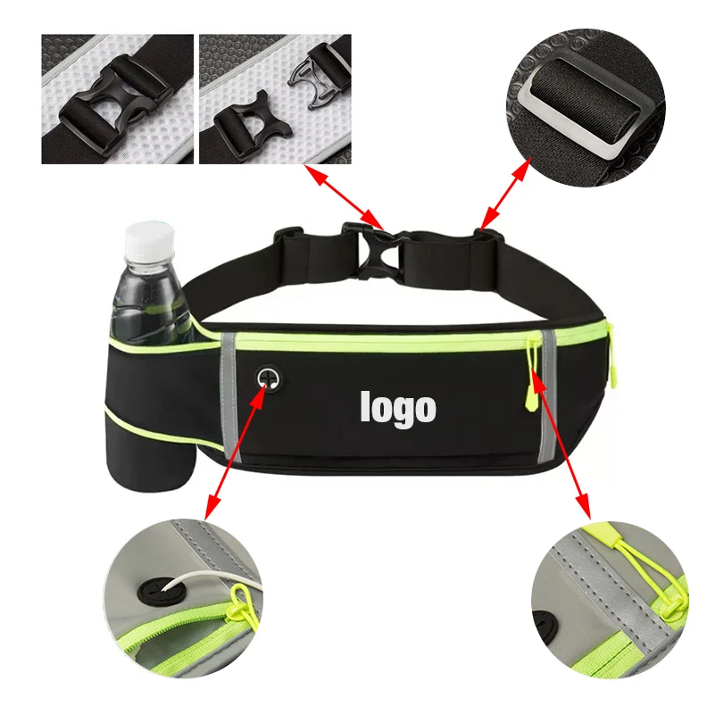 Sports Waist Bag With Water Bottle 1